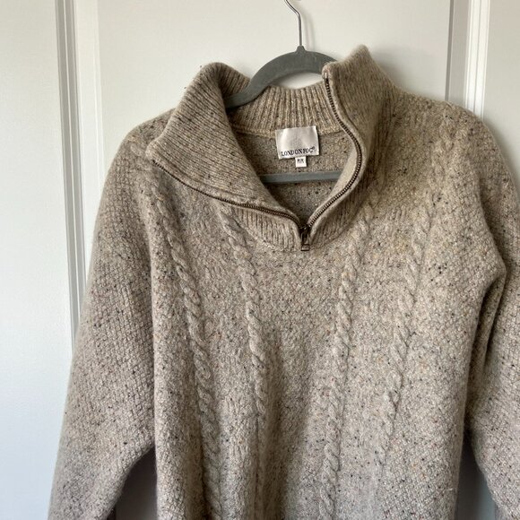 🧶 Beautiful & Cozy Wool Sweater – London Fog | Size M - Picture 1 of 9